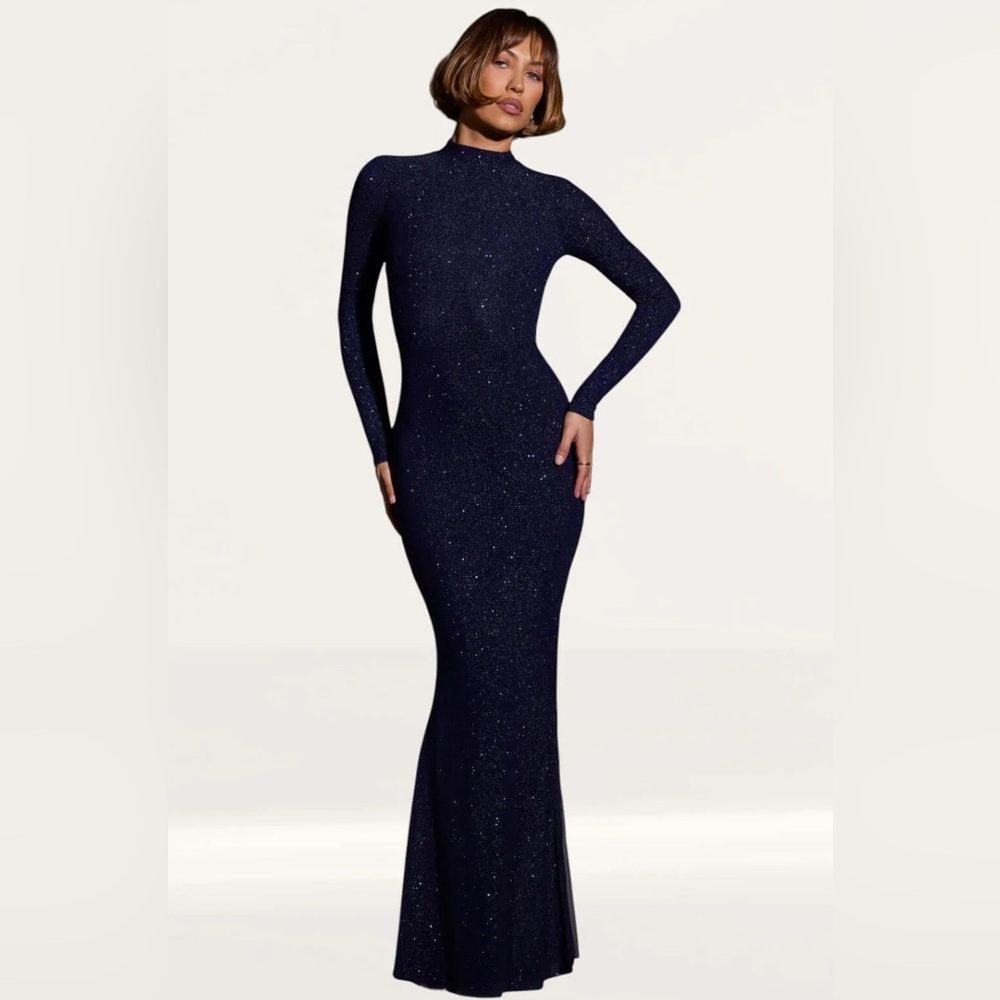 NWT - Oh Polly Midnight Blue Backless Dress - Picture 2 of 4